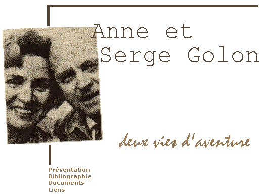 Anne et Serge Golon
